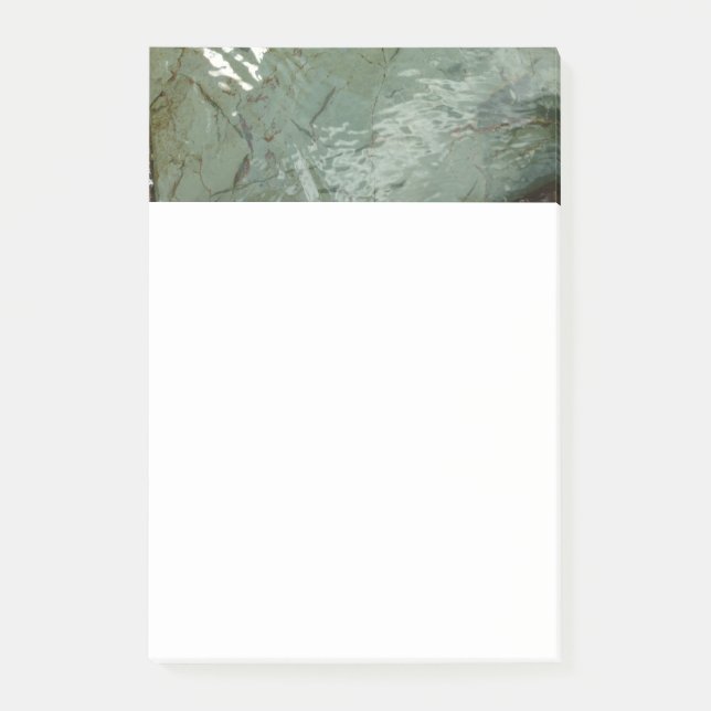 Water-Covered Rock Slab Nature Photo Post-it Notes (Front)