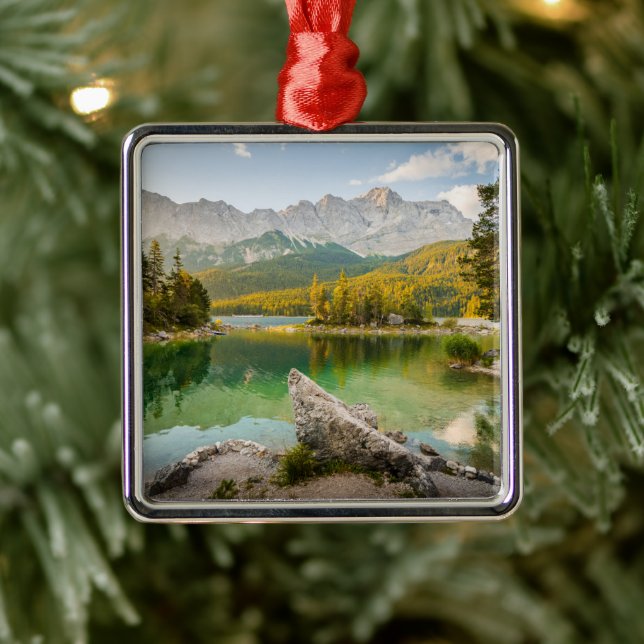 Water | Dachstein Mountains Lake Germany Metal Tree Decoration (Tree)
