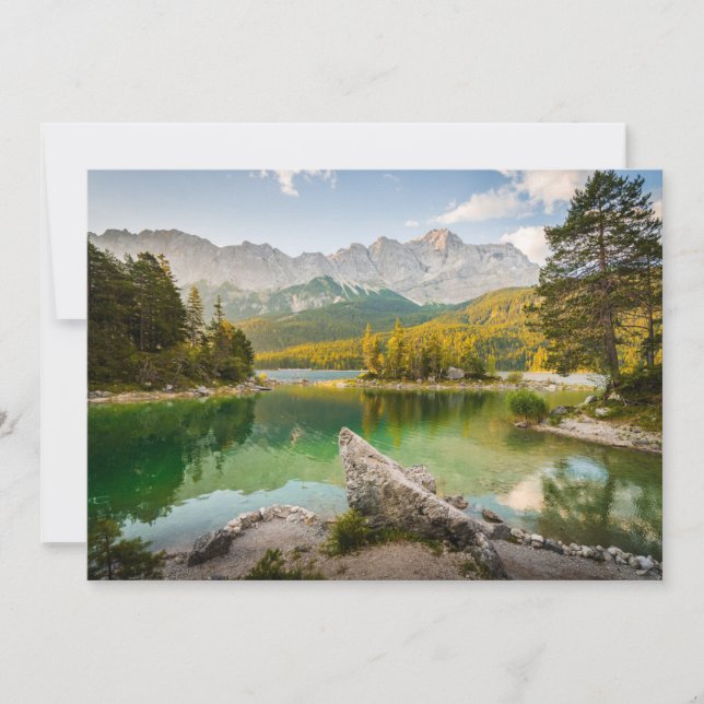 Water | Dachstein Mountains Lake Germany Thank You Card (Front)