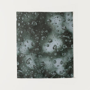 Water dew on glass tapestry