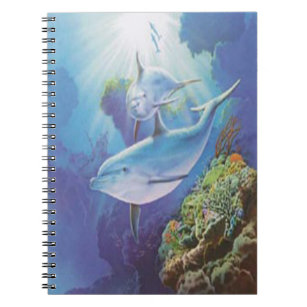 Water Dolphin Spiral Notebook