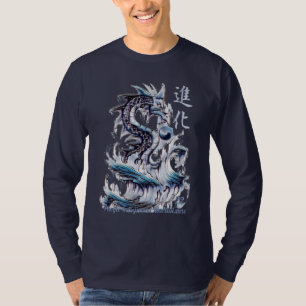 Water Dragon 22 Yin Yang Kanji T-Shirt