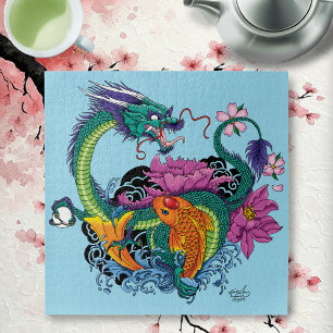 Water Dragon & Koi Jigsaw Puzzle