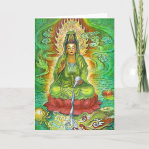 "Water Dragon" Kuan Yin Greeting Card