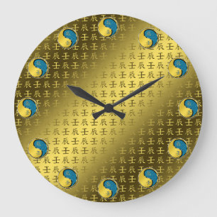 Water Dragon Large Clock