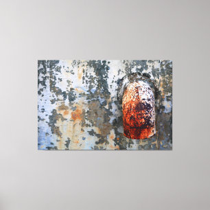 Water Drain Urban Decay Large Artwork Canvas Print