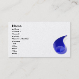 water_drop_2_Vector_Clipart Business Card