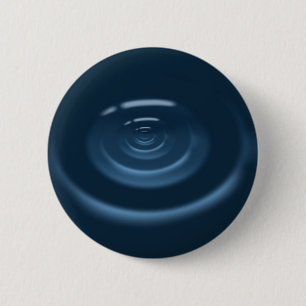 Water Drop 6 Cm Round Badge