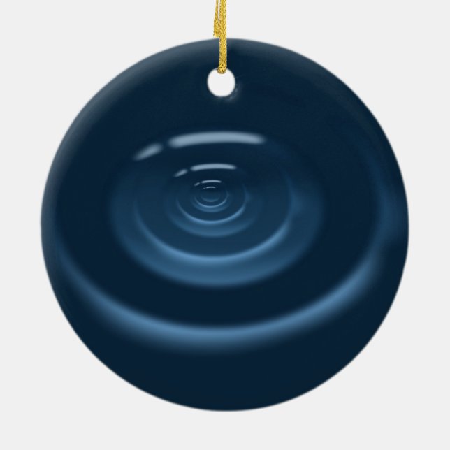 Water Drop Ceramic Tree Decoration (Back)