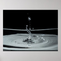 Water drop collision in black & white