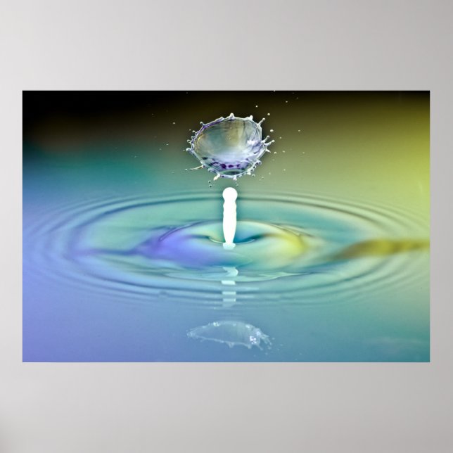 Water Drop Collision Poster (Front)