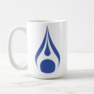 Water Drop design on  white mug