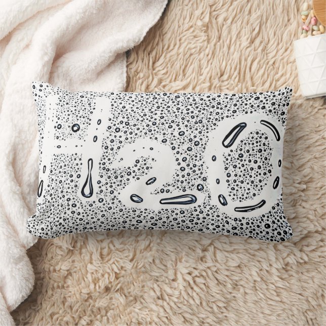 Water Drop Design - Refresh Your Space with H2O  Lumbar Cushion (Blanket)