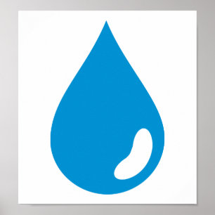 Water drop poster