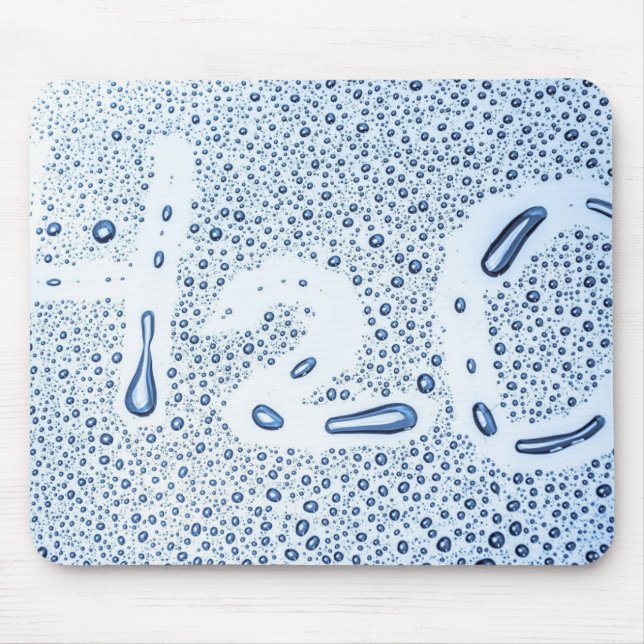 Water Drop Splash H2O Mouse Mat (Front)