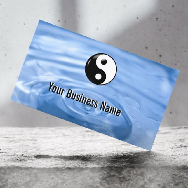 Water Drop Yin Yang Business Card (Creator Uploaded)