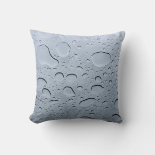 Water Droplet Abstract Drops Crystal Clear Pattern Cushion