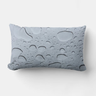 Water Droplet Abstract Drops Crystal Clear Pattern Lumbar Cushion