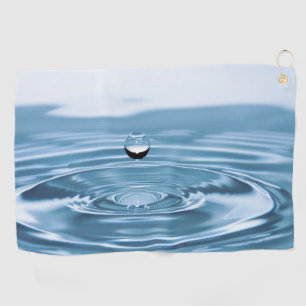 water droplet falling into water Towels