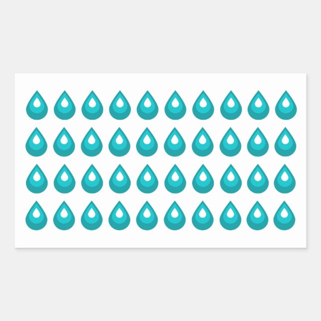 Water Droplet Journal Sticker sheet (Front)