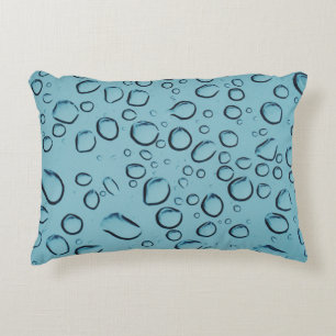 Water droplets decorative cushion