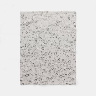 Water droplets fleece blanket