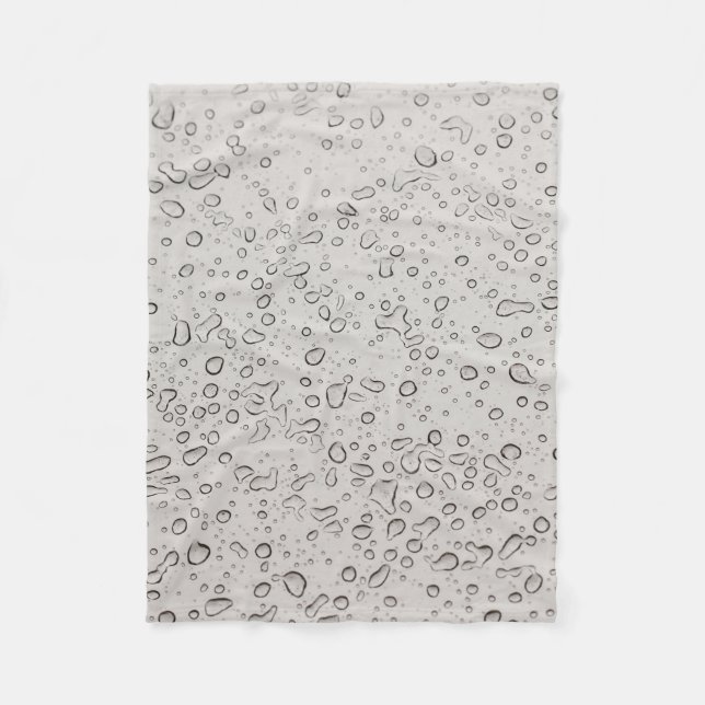 Water droplets fleece blanket (Front)