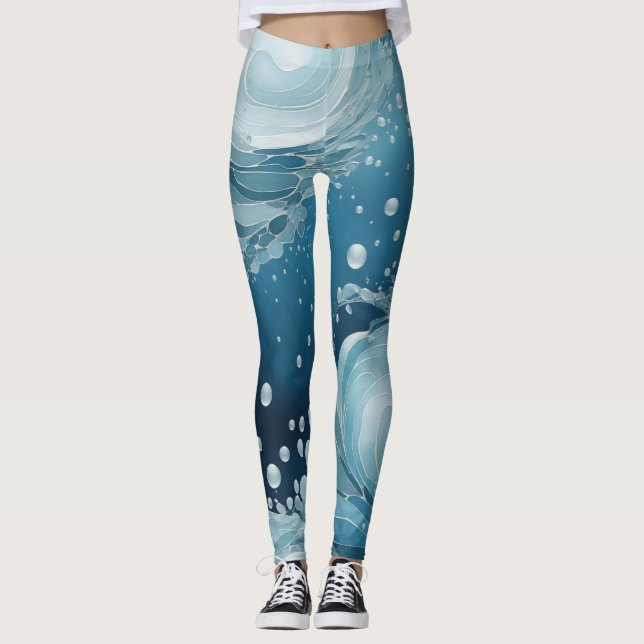 Water droplets leggings (Front)