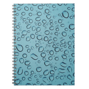 Water droplets notebook