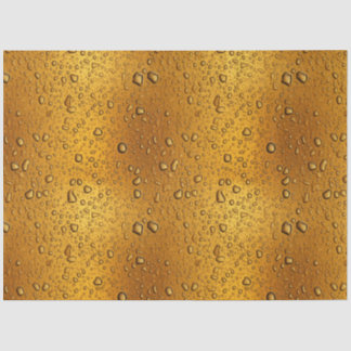 Water droplets on a beer background tissue paper