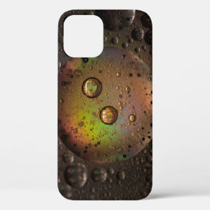 Water droplets on glass panel iPhone 12 case