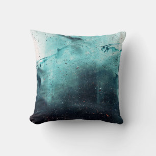 Water droplets on glass window cushion