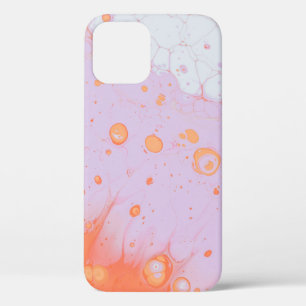 WATER DROPLETS ON RED SURFACE iPhone 12 CASE
