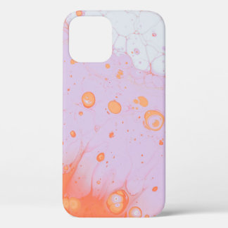 WATER DROPLETS ON RED SURFACE iPhone 12 CASE