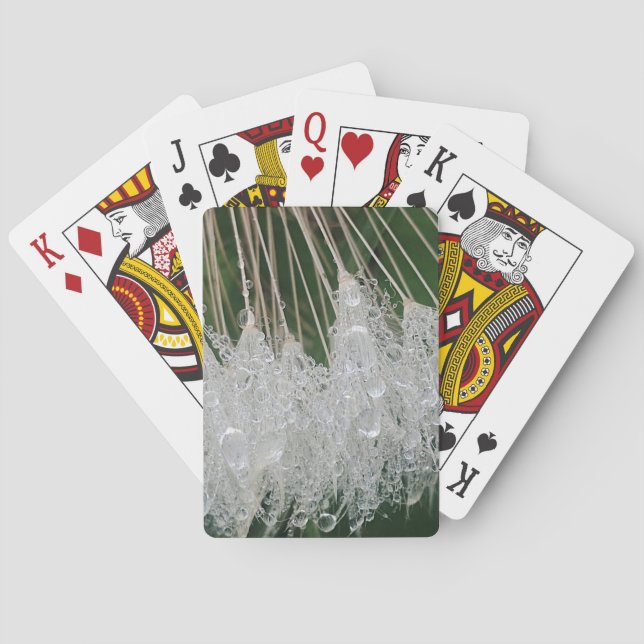 Water droplets playing cards (Back)