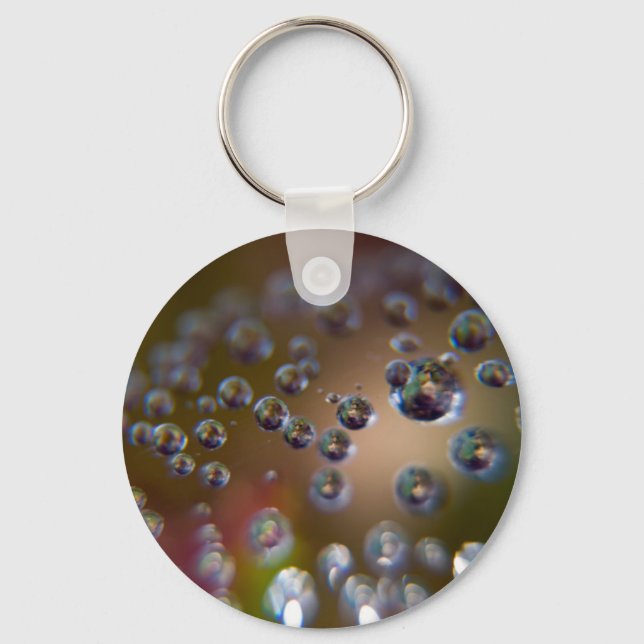 Water Droplets-Water in Motion Key Ring (Front)