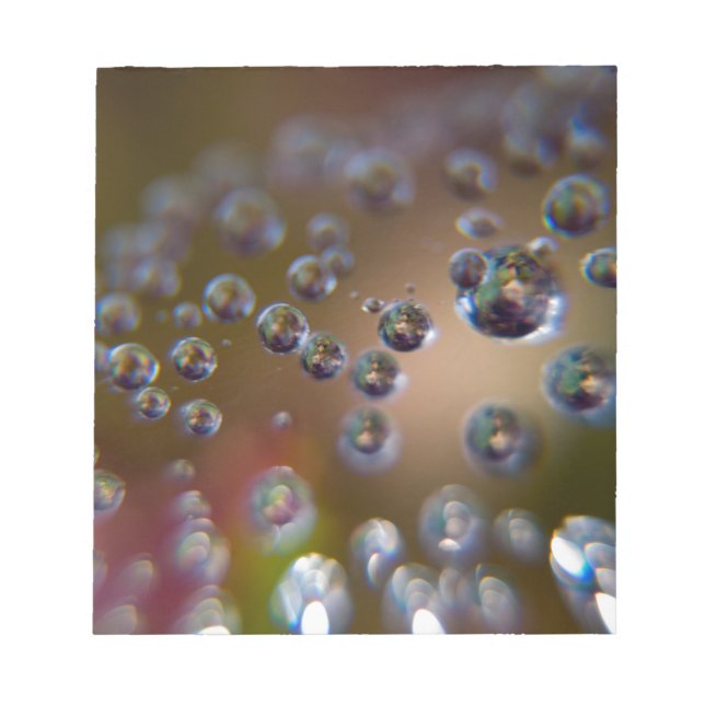 Water Droplets-Water in Motion Notepad (Front)