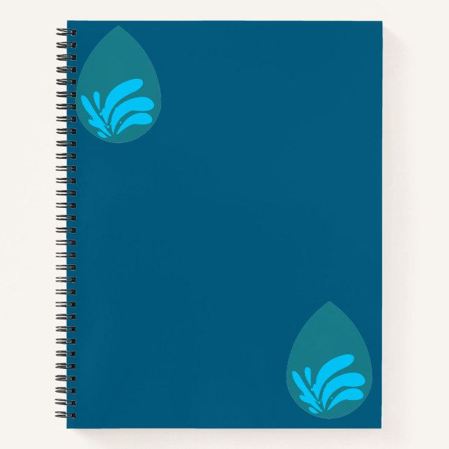 Water drops abstract notebook (Front)