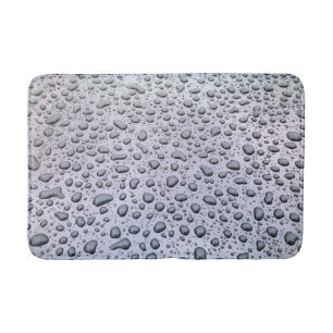 Water drops bath mat