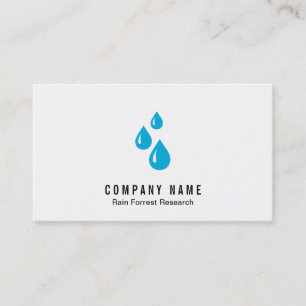 Water Drops Business Card