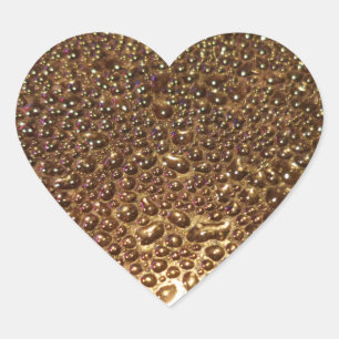 Water Drops Heart Sticker