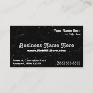 Water Drops on Black Background Business Card