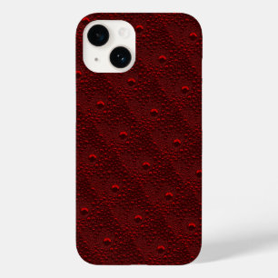 Water Drops on Crimson Metal Case-Mate iPhone 14 Case