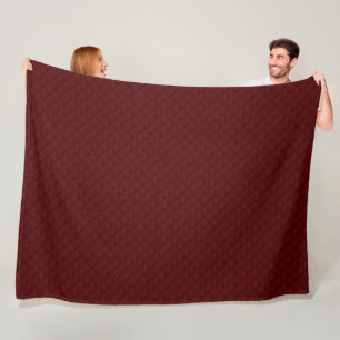 Water Drops on Crimson Metal Fleece Blanket