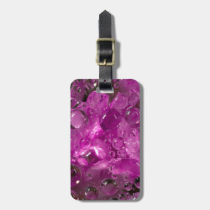 Water drops on flower, California Luggage Tag