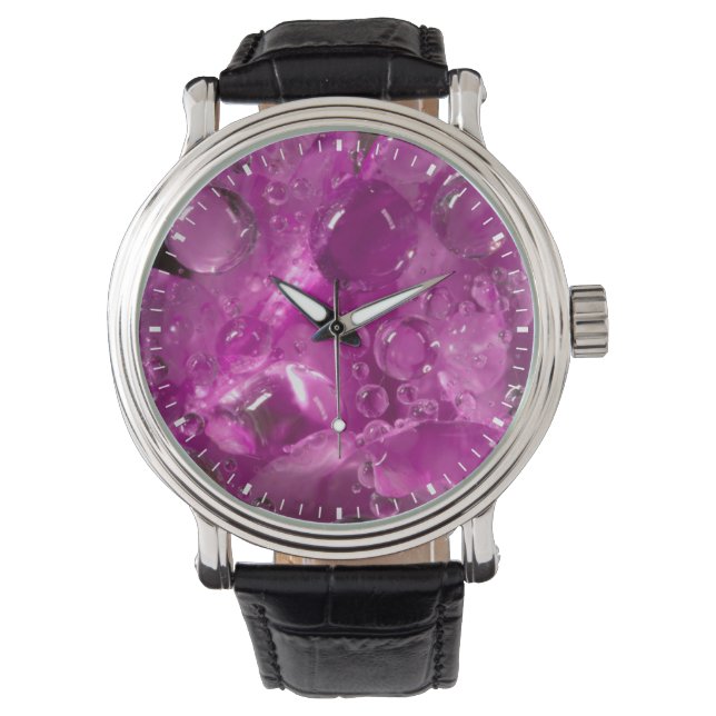 Water drops on flower, California Watch (Front)