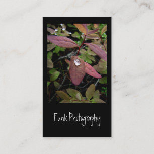Water Drops on Foliage Business Card