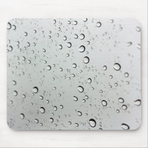Water Drops on Glass Mouse Mat