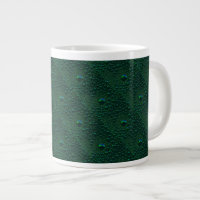 Water Drops on Green Metal