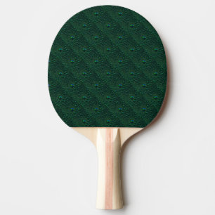 Water Drops on Green Metal Ping Pong Paddle